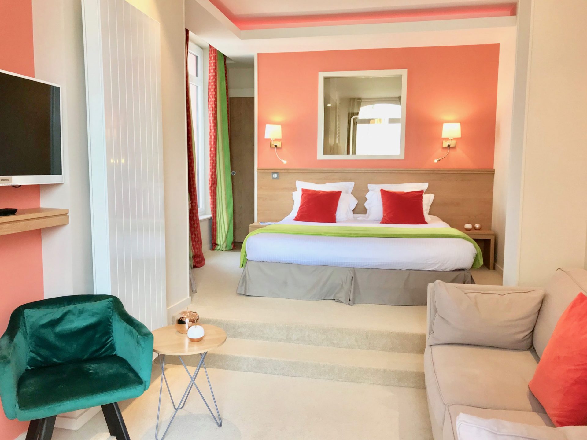 Hôtel Outre-Mer (Villa Le Couchant) - Salon Suite Promenade sur les planches de Deauville